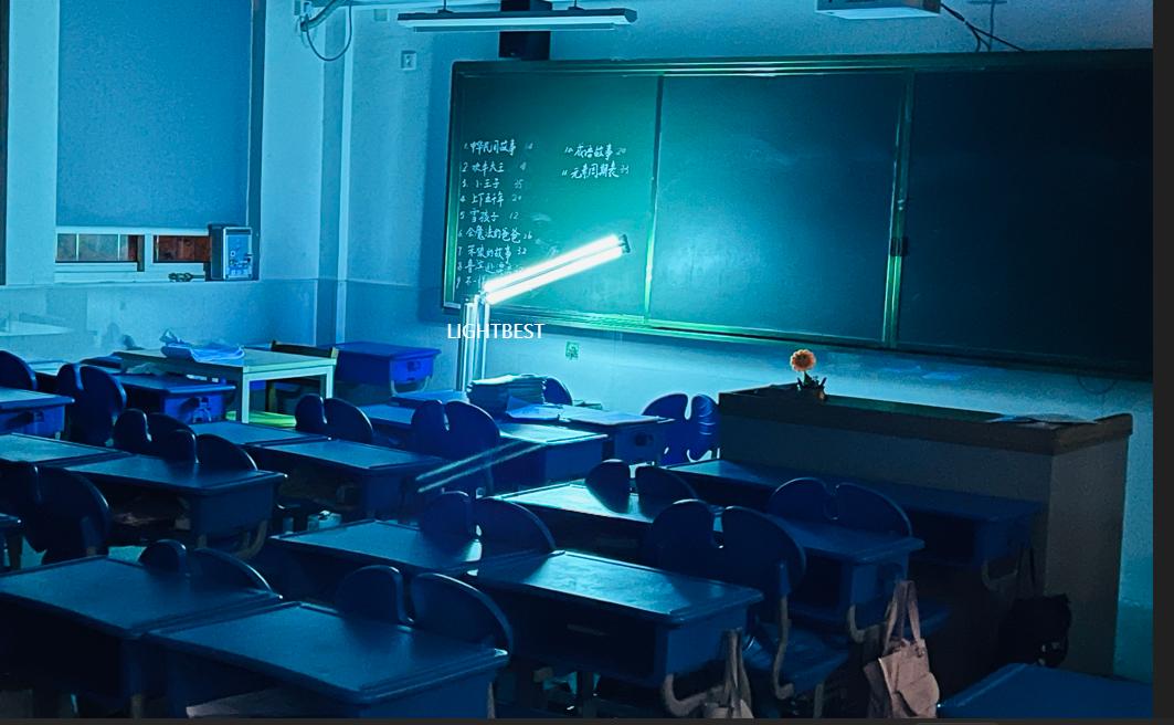 How long should an indoor UV germicidal lamp be operated?